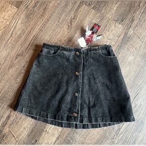 TRIPP NYC Black Denim Mini Skirt